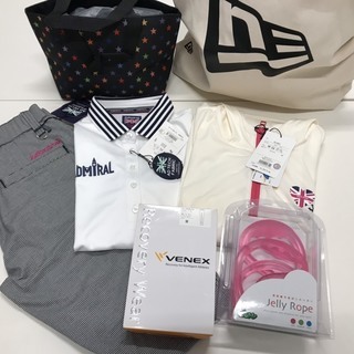 バラ売り可！！ゴルフ用品　レディース M パーカー　シャツ　ズボン　バッグ　6万円相当