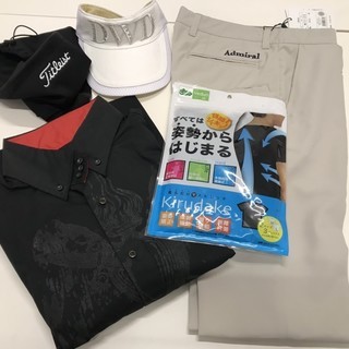 バラ売り可！！ゴルフ用品　メンズ　M　ズボン　シャツ　帽子　5万以上相当