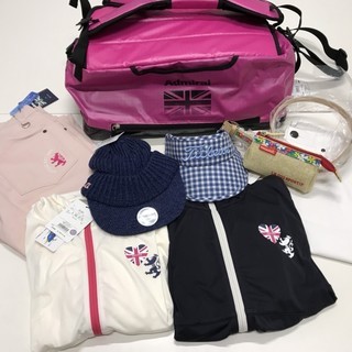 バラ売り可！！ゴルフ用品　レディース L パーカー　シャツ　ズボン　ボストンバッグ　10万円相当