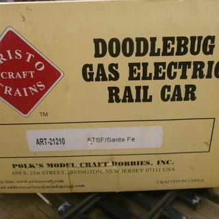 Gｹﾞｰｼﾞ (45mm) Aristocraft Doodlebugｶﾞｽ気動車( 動力車)