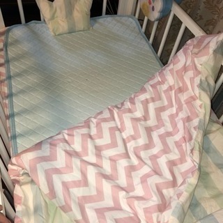 出産準備  ベビーベッド 布団セット 美品 箱付き