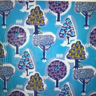 ムーミン生地 4色セット   カーテンやマルチカバーに(バラ売りもできます)