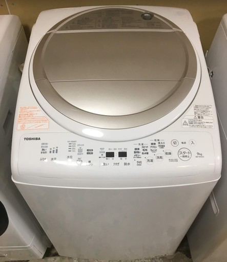 【送料無料・設置無料サービス有り】洗濯機 2016年製 TOSHIBA AW-9V5 中古