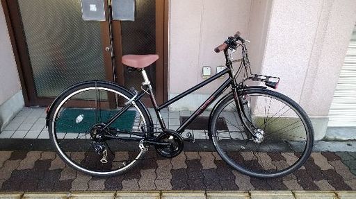 BRIDGESTONE Mark Rosa STAGGERD[マークローザ スタッガード]27吋 クロスバイク アルミ/7speed/1W点灯虫/ブラック