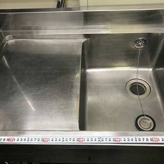 業務用 流し台 二層シンク （中古品）