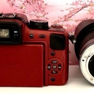 大人気レッド❤️自撮り&高機能❤️パナソニック LUMIX G1 レンズキット