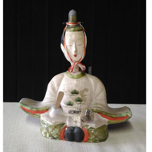 土人形 学問の神 天神様 古い土人形 a233