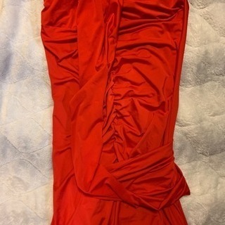 赤ドレス ミニ