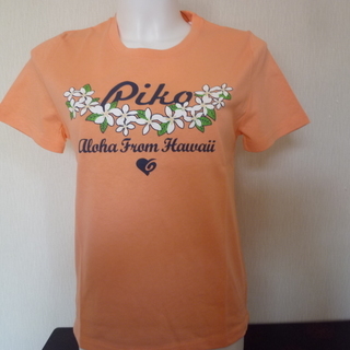 新品未使用　Piko　レディース丸首Tシャツ　Mサイズ　オレンジ