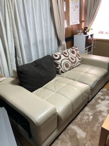 美品 レザーソファー
