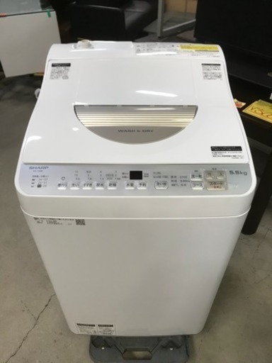 2018年製！中古美品！SHARP 電気洗濯乾燥機 ES-TX5B-N