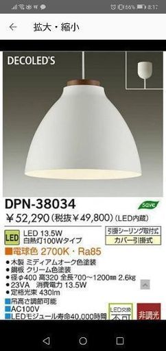 新品  LED ペンダントライト DECOIED´S