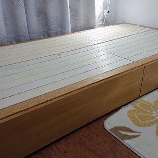 中古/無料 無印良品の収納ベッド(シングル)