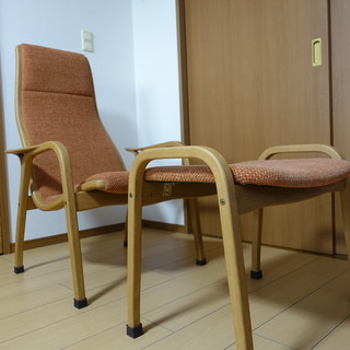 スウェデッセ　ラミノ　イージチェア＆オットマン　ハイバックチェア