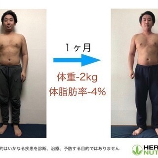 私は1ヶ月で体脂肪率3%、体重2キロ落としました。