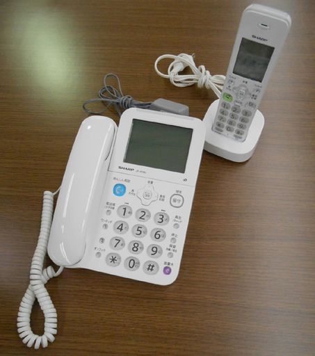 シャープ SHARP デジタルコードレス電話機 子機1台付き 迷惑電話対策機能搭載 JD-AT80CL ☆ PayPay(ペイペイ)決済可能 ☆ 札幌市 清田区 平岡