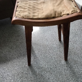 値下げ　工業用ミシンの木製椅子　アンティーク