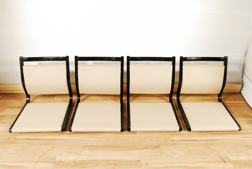 8019　HIKARI　光製作所　座椅子　4脚セット　和家具　業務用　和室　　幅46ｃｍ　高さ48ｃｍ　奥行56ｃｍ　アントレ