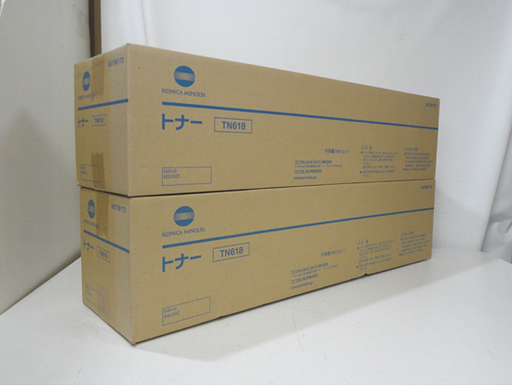 未使用 KONICA MINOLTA/コニカミノルタ 純正トナー TN618 2本セット 札幌市 白石区 東札幌