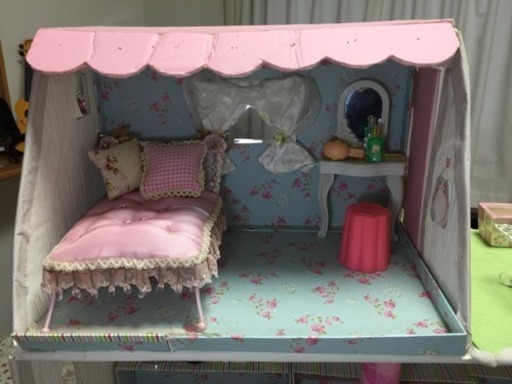 家具付き ドールハウス ハンドメイド 人形 ハウス リカちゃん ジェニーちゃん ハウス リカちゃんハウス ドールハウス Diy ちよ 北九州のその他の中古あげます 譲ります ジモティーで不用品の処分