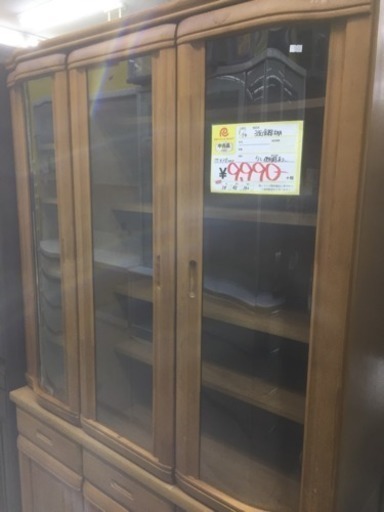 3面食器棚 カップボード 118幅 0208-14 福岡 糸島 唐津