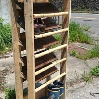 手作り竹の靴箱 0円 H11 京都の収納家具 玄関収納 の中古あげます 譲ります ジモティーで不用品の処分