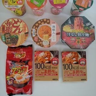 保存食☆日清食品10点・大塚食品マイサイズ2点☆坦々・辛い系