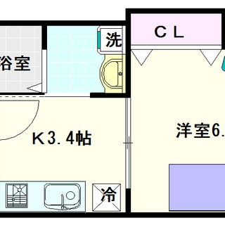 【モンシェール桜川】2号タイプ！1Ｋタイプ！全室角部屋！