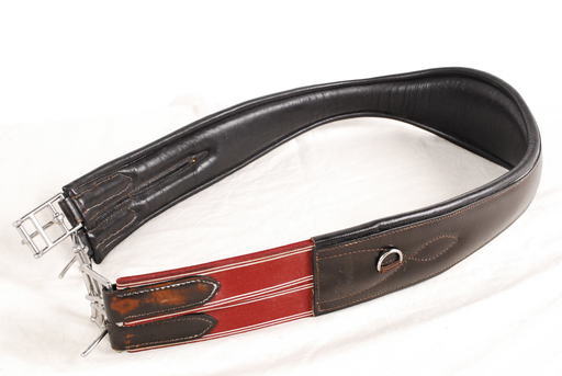 8145 ウインザーゴム付革腹帯 120cm 乗馬 WINDSOR ウィンザー 腹帯 茶色 馬具 アントレ