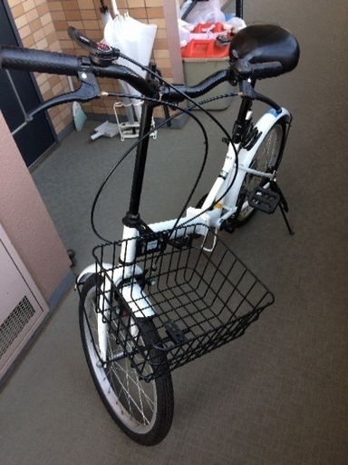 ★ 美品 ★ 折りたたみ自転車 白 20インチ