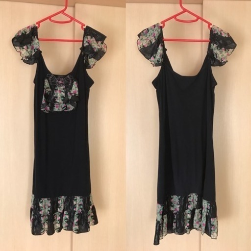 Anna Sui アナスイ ワンピ Lサイズ ロング バッグ2点セット 中古 美品 M M 上前津のワンピース の中古 古着あげます 譲ります ジモティーで不用品の処分