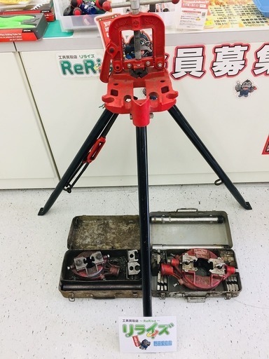 REX 手動ネジ切り機三脚バイス付き【リライズ野田愛宕店】【店頭取引限定】【中古品】1点限り早い者勝ち！