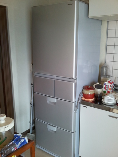 シャープ大型冷凍冷蔵庫（右開き５ドア）SJ-ES41S-S