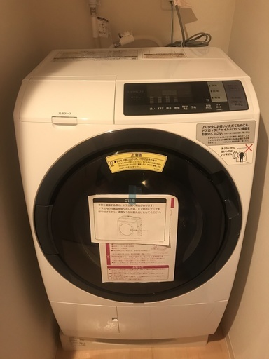 美品 日立 BD-SG100BL-W 左開き ドラム式洗濯乾燥機 ビッグドラム HITACHI