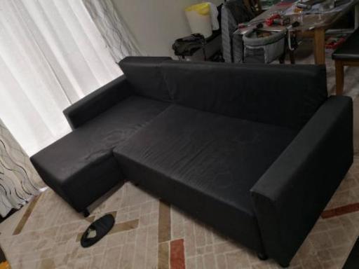 値下げしました！13,000円はどうでしょうか？＊カウチソファー＊ソファーベッド＊IKEA＊