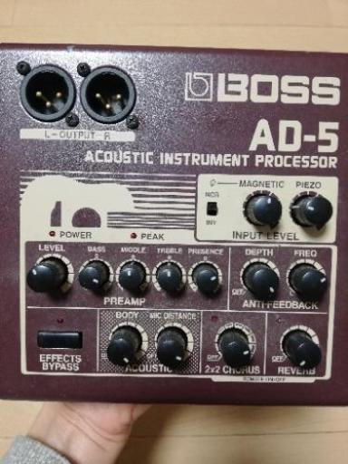 【お譲り先決定】プリアンプ　BOSS AD-5