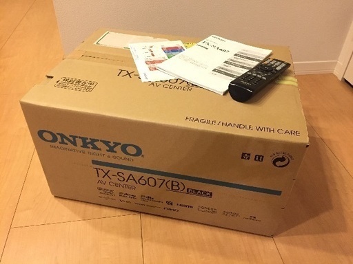 超美品　ONKYO（オンキョー）TX-SA607　7chパワ－アンプ搭載　AVセンター ブラック　TX-SA607B　アンプ　ホームシアター