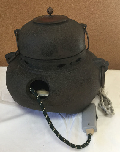 茶道具　茶釜　電熱器付き　①