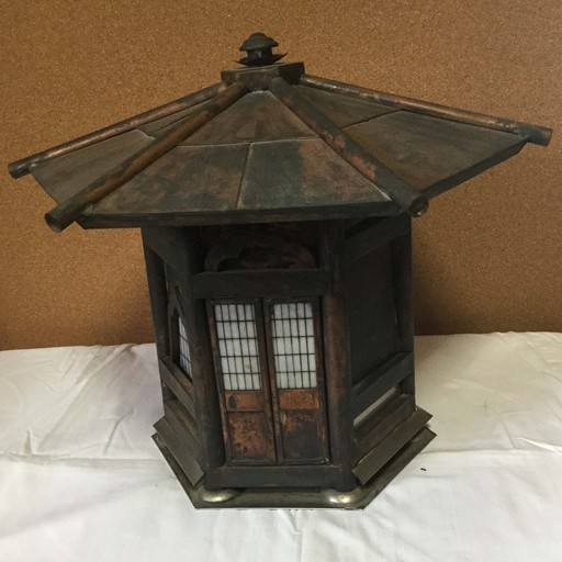 手造り　銅燈篭