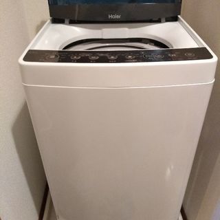 haier 2018年洗濯機　一人暮らし用　ほぼ新品