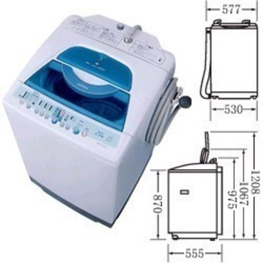 #2120【早い者勝ち】日立 乾燥機能付 全自動洗濯機 6.0kg 美品 説明書付き