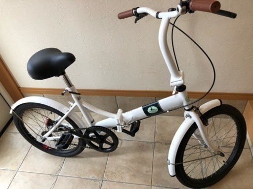 折りたたみ自転車 白