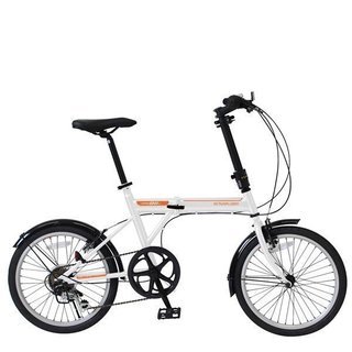 【新品未開封】折りたたみ自転車 20インチ 6段変速 アクティブプラス911 ノーパンクFDB206SF ホワイト 