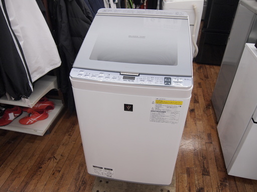 【2017年製】SHARPの8.0kg縦型洗濯乾燥機！