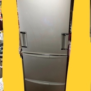 シャープ 3ドア 両開き 冷蔵庫 345L 2010年製