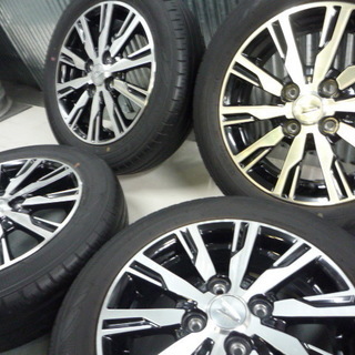 ダイハツ純正★ムーヴカスタム　ウェイク　現行モデル　155/65R14　安心調整済み　即装着可能　タント　ラテ　ダイハツ車　ブラポリ