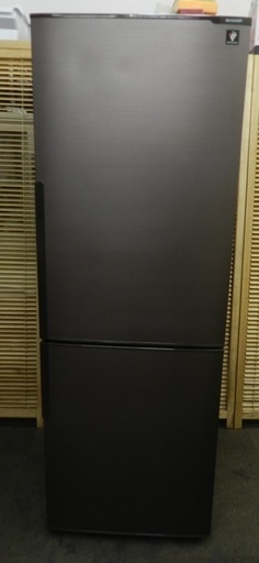 スリム2ドアミドル冷蔵庫　271L　シャープ　プラズマクラスター内蔵　2016年製