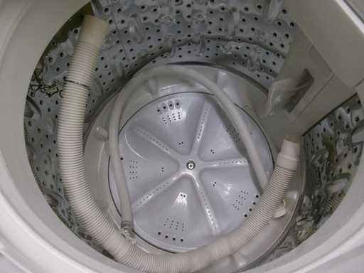 札幌 6kg 2015年製 全自動洗濯機 YWM-T60A1 ハーブリラックス 白 黒 新生活 家電