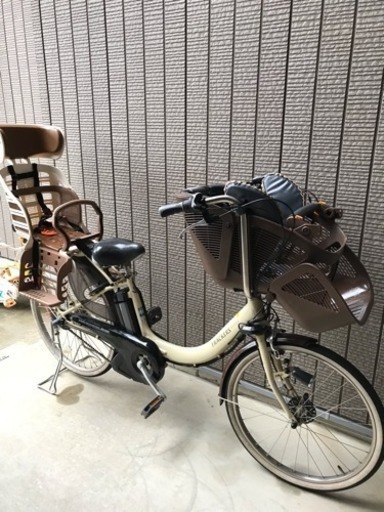 [中古]電動アシスト自転車3人乗り