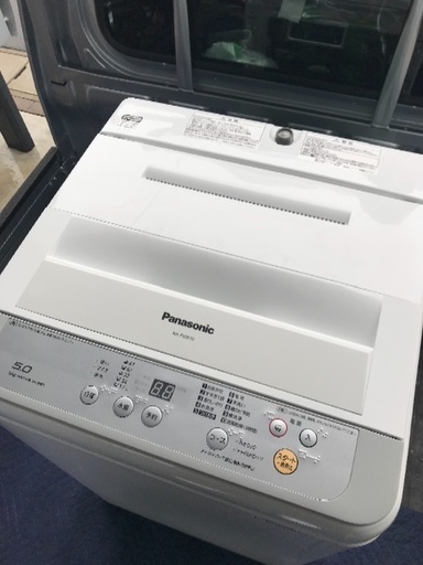 取引中高年式2017年製洗濯槽分解洗浄済容量5キロPanasonic全自動洗濯機美品。千葉県内配送無料。設置無料。